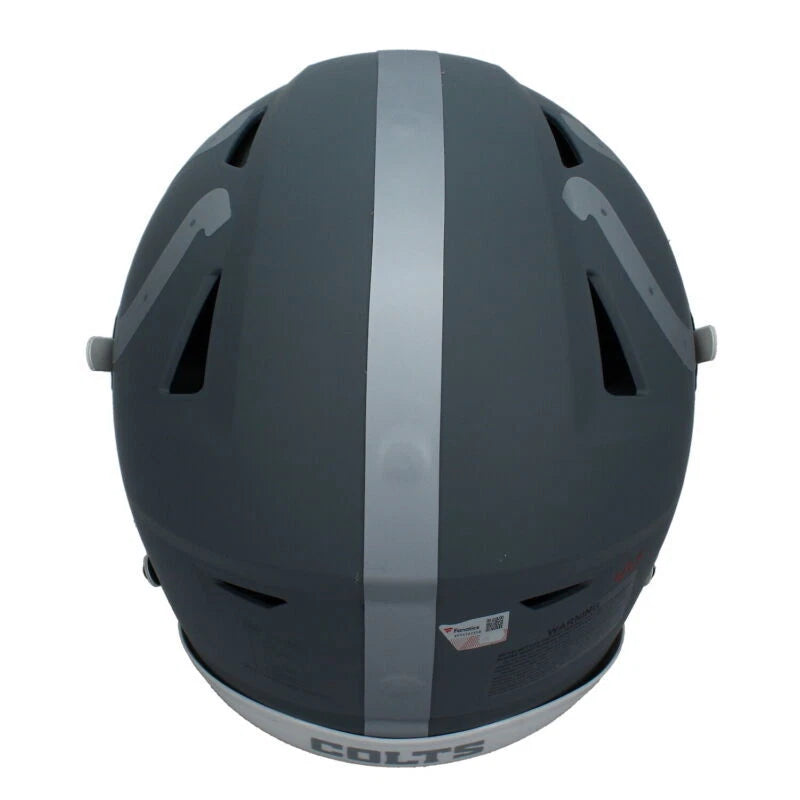 Anthony Richardson Autographed/Inscribed "2023 1st Rd Pick" Indianapolis Colts Slate Speedflex Authentic Helmet LE 25 Fanatics