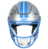 Jahmyr Gibbs Autographed/Inscribed "2023 1st rd pick" #0 Edition Detroit Lions Speedflex Authentic Helmet Fanatics LE 25