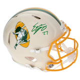 Eddie Lacy Autographed Green Bay Packers RETRO Speed Authentic Helmet Beckett Witnessed