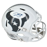 Dalton Schultz Autographed Houston Texans 2024 Salute to Service Speed Full Size Helmet Beckett Witnessed