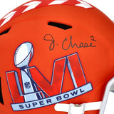 JA'MARR CHASE Autographed SB LVI Logo Speed Full Size Helmet FANATICS