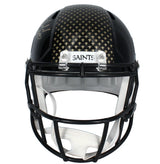 Rashid Shaheed Autographed New Orleans Saints Black 2022 Alternate Speed Full Size Helmet Beckett Witnessed