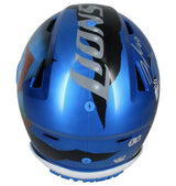 Jahmyr Gibbs/David Montgomery Autographed Detroit Lions/Sonic the Hedgehog Logo Custom Painted Speedflex Authentic Helmet Fanatics/Beckett