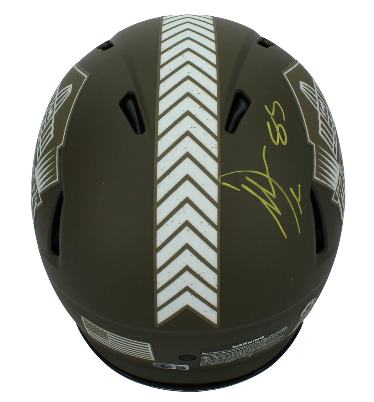 Antonio Gates Autographed Hall of Fame Logo 2022 Salute to Service Speed Authentic Helmet Beckett Witnessed