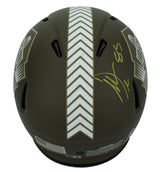 Antonio Gates Autographed Hall of Fame Logo 2022 Salute to Service Speed Authentic Helmet Beckett Witnessed