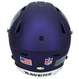 Trey Hendrickson Autographed Baltimore Ravens Purple 2024 Alternate Speedflex Authentic Helmet JSA Witnessed