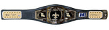 Rashid Shaheed Autographed/Inscribed "Geaux Saints" New Orleans Saints Replica Title Belt Beckett Witnessed
