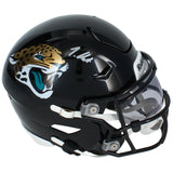 Travis Hunter Autographed Jacksonville Jaguars Speedflex Midi Helmet Beckett Witnessed