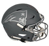 Tom Brady Autographed/Inscribed "6X CHAMPS" (in Red) New England Patriots Slate Speedflex Authentic Helmet LE 1/25