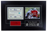 TOM BRADY Autographed New England Patriots 2006 Practice Used Signed Jersey Framed Display Patriots Pro Shop Authenticated