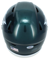 Jason Kelce Autographed Philadelphia Eagles Speedflex Midi Helmet PSA in the Presence