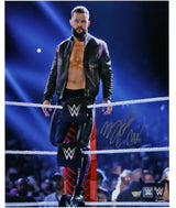 Finn Balor Autographed WWE Sitting on Top Turnbuckle with Jacket On 16" x 20" Photograph Fanatics
