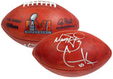 Matthew Stafford / Cooper Kupp Dual Autographed Los Angeles Rams SB LVI Champs Logo Official Wilson Duke Football Fanatics