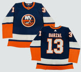 Mathew Barzal Autographed New York Islanders Adidas Reverse Retro Jersey Fanatics
