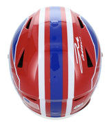 Josh Allen Autographed Buffalo Bills 1987-01 Throwback Speedflex Authentic Helmet Beckett Witnessed