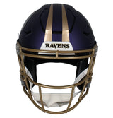 Zay Flowers Autographed Baltimore Ravens Purple 2024 Alternate Speedflex Authentic Helmet Beckett Witnessed