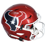 Dalton Schultz Autographed Houston Texans Flash Speedflex Authentic Helmet Beckett Witnessed