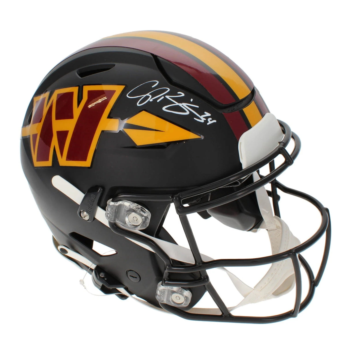 Champ Bailey Autographed Washington Commanders 2026 Black Alternate Speedflex Authentic Helmet Beckett Witnessed