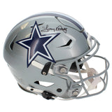 Tony Dorsett Autographed Dallas Cowboys Speedflex Authentic Helmet Beckett Witnessed