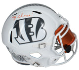 Ja'Marr Chase Autographed Cincinnati Bengals 2024 Salute to Service Speed Full Size Helmet with Visor Beckett Witnessed