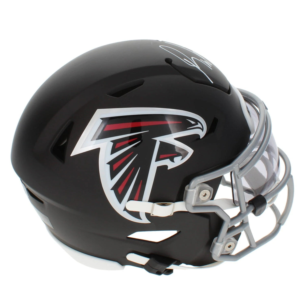 Roddy White Autographed Atlanta Falcons Speedflex Midi Helmet Radtke