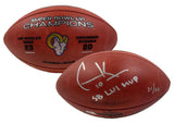 Cooper Kupp Autographed/Inscribed "SB LVI MVP" Los Angeles Rams SB LVI Champions Logo Wilson Duke Authentic Football Fanatics LE 56