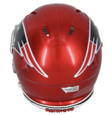 Tom Brady Autographed New England Patriots Flash Speed Mini Helmet w/Visor and 3D Bumpers Fanatics