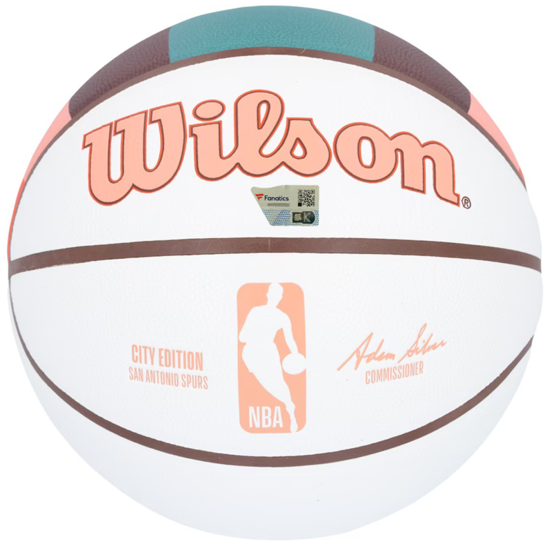 Victor Wembanyama Autographed San Antonio Spurs White 2023-24 Wilson City Edition Collectors Basketball Fanatics