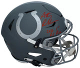 Anthony Richardson Autographed/Inscribed "2023 1st Rd Pick" Indianapolis Colts Slate Speedflex Authentic Helmet LE 5/25 Fanatics