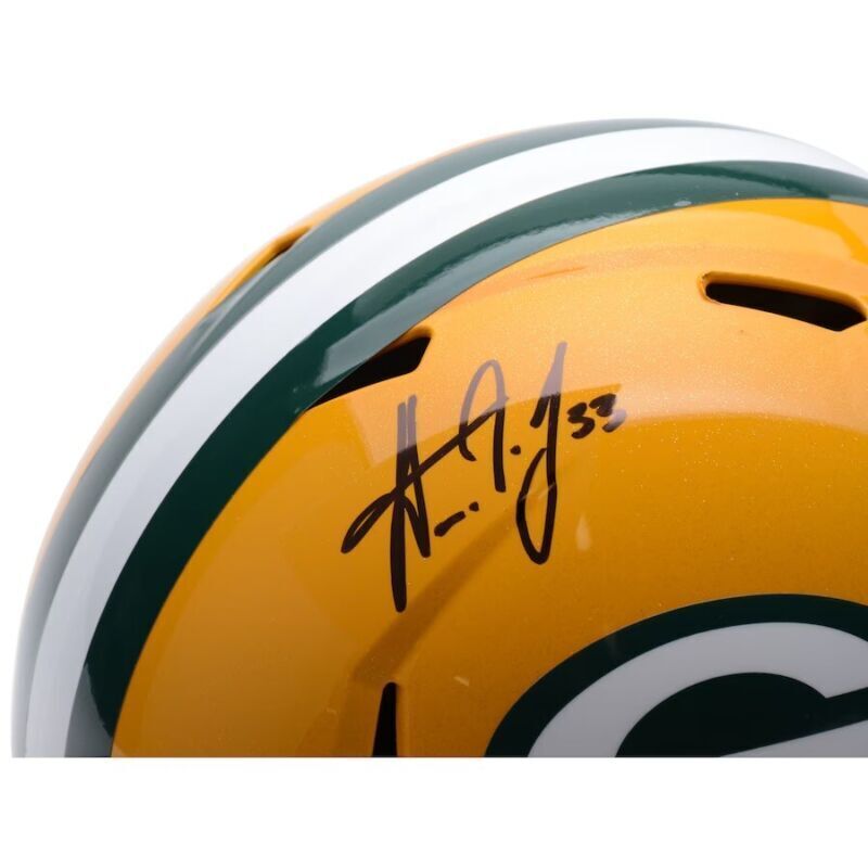 Aaron Jones Autographed Green Bay Packers Speed Full Size Helmet Fanatics
