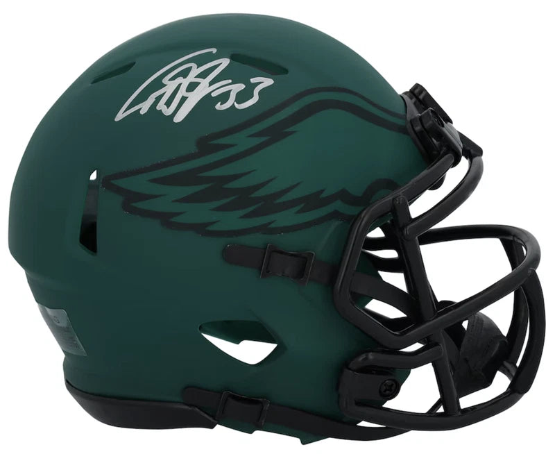 Cooper DeJean Autographed Philadelphia Eagles RAVE Speed Mini Helmet Fanatics