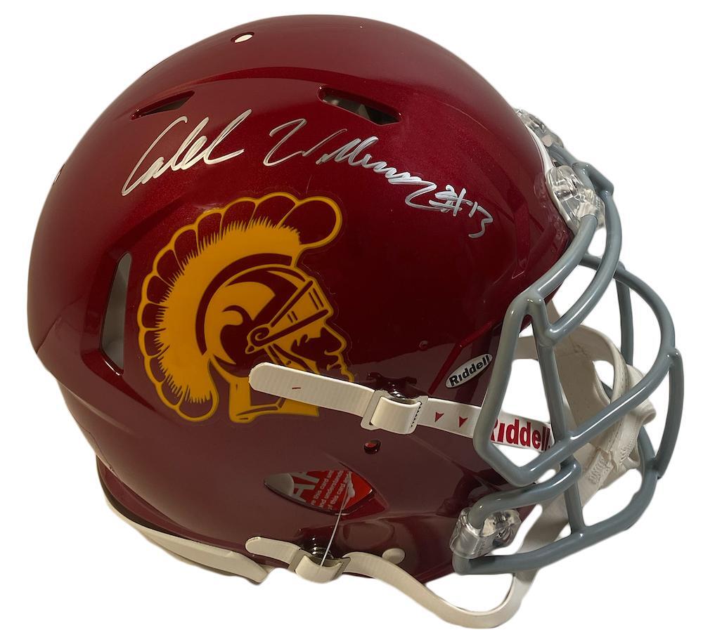 CALEB WILLIAMS Autographed USC Trojans Speed Authentic Helmet FANATICS