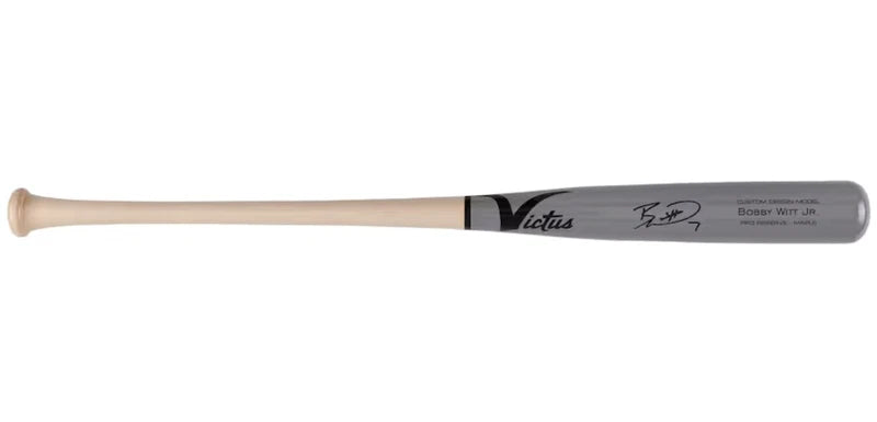 Bobby Witt Jr. Autograped Grey Victus Game Model Bat Fanatics
