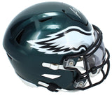 Jason Kelce Autographed Philadelphia Eagles Speedflex Midi Helmet PSA in the Presence