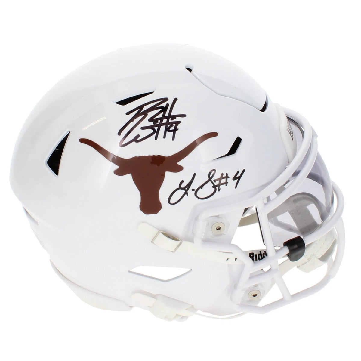 Roy Williams/Limas Sweed Dual Autographed Texas Longhorns Speedflex Midi Helmet GTSM Witnessed