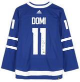 Max Domi Autographed Toronto Maple Leafs Blue Adidas Authentic Jersey Fanatics