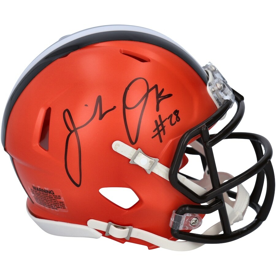 JEREMIAH OWUSU-KORAMOAH Autographed Cleveland Browns Speed Mini Helmet FANATICS