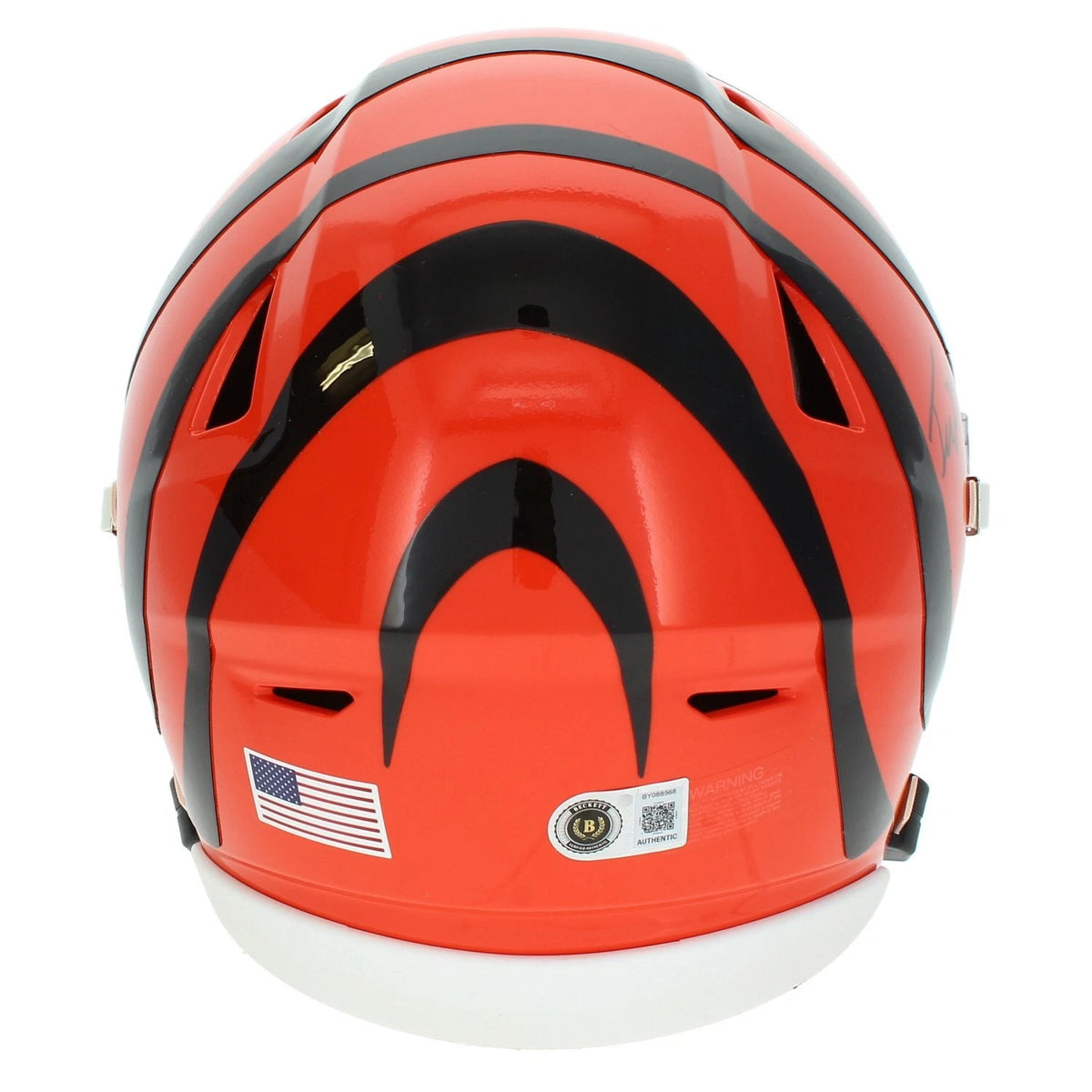 Tee Higgins Autographed Cincinnati Bengals Speedflex Midi Helmet Beckett Authenticated