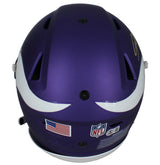Jordan Addison Autographed Minnesota Vikings 2023 Alternate Tribute Speedflex Authentic Helmet Beckett Witnessed