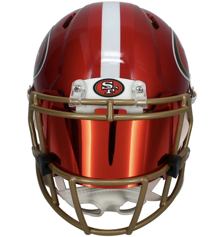 Joe Montana Autographed San Francisco 49ers Flash Speed Authentic Helmet with Visor & 3D Bumpers Fanatics