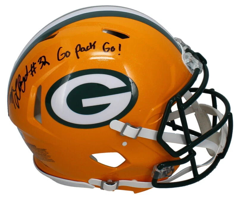 MarShawn Lloyd Autographed/Inscribed "Go Pack Go!" Green Bay Packers Speed Authentic Helmet Beckett/GDL LE 32