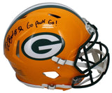 MarShawn Lloyd Autographed/Inscribed "Go Pack Go!" Green Bay Packers Speed Authentic Helmet Beckett/GDL LE 32