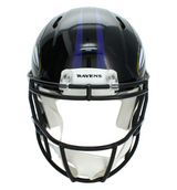 Ray Lewis Autographed Baltimore Ravens Speed Authentic Helmet Beckett Witnessed