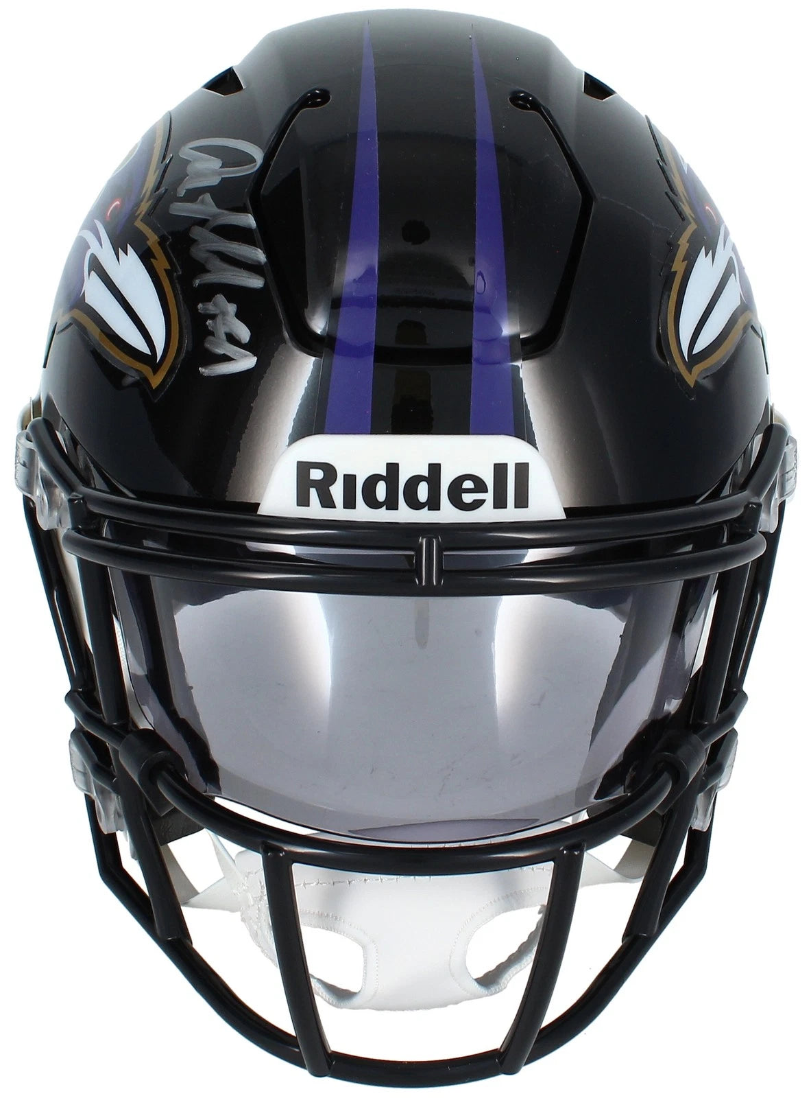 Anquan Boldin Autographed Baltimore Ravens Speedflex Midi Helmet Beckett Witnessed