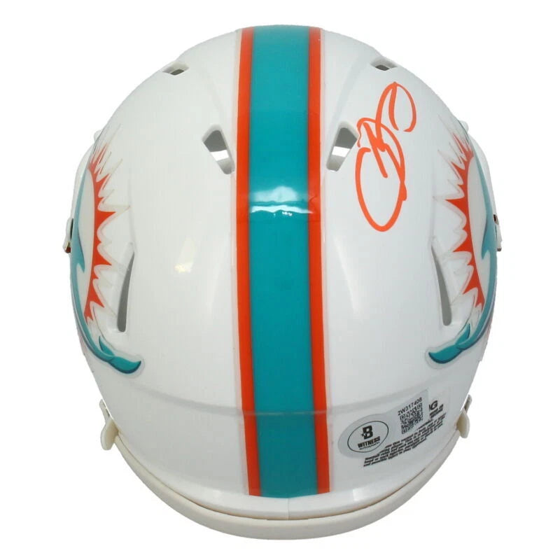 Odell Beckham Jr. Autographed Miami Dolphins Speed Mini Helmet Beckett Witnessed