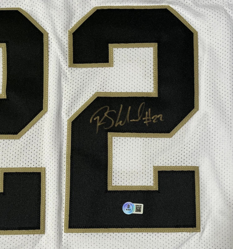 Rashid Shaheed of the New Orleans Autographed Saints White Custom Jersey Beckett