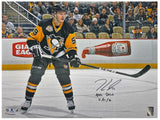 JAKE GUENTZEL Autographed/Inscribed "NHL DEBUT 11/21/16" Pittsburgh Penguins 16" x 20" Photograph FANATICS