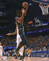 JONATHAN KUMINGA Autographed/Inscribed "22 WCF CHAMP" Golden State Warriors 2022 NBA Western Conference Finals 16" x 20" Photograph FANATICS