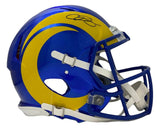 Odell Beckham Jr Autographed Los Angeles Rams Speed Authentic Helmet Fanatics