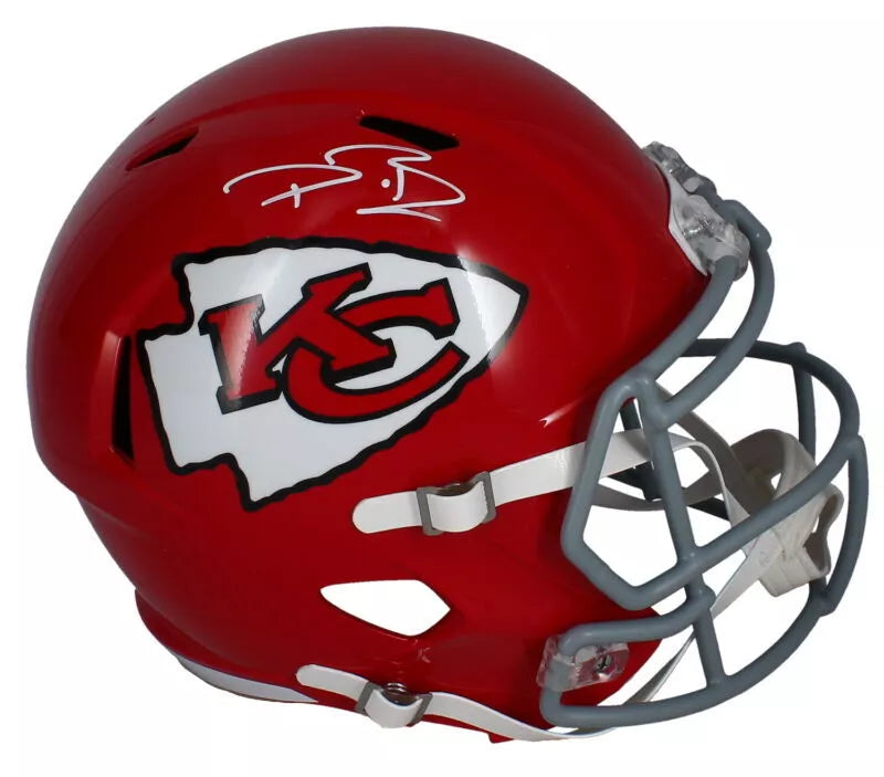 Dwayne Bowe Autographed Kansas City Chiefs 1963-76 Throwback Speed Full Size Helmet Beckett Witnessed